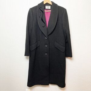 Vintage Kasper black wool formal winter coat
